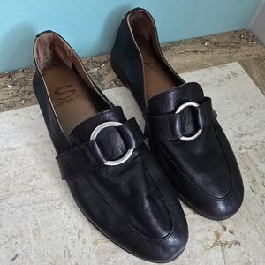 S By Sempre Di Black Leather Loafers Size EU 36 US 5 Shoes